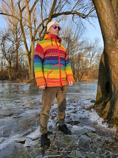 Baumwolljacke Regenbogen 